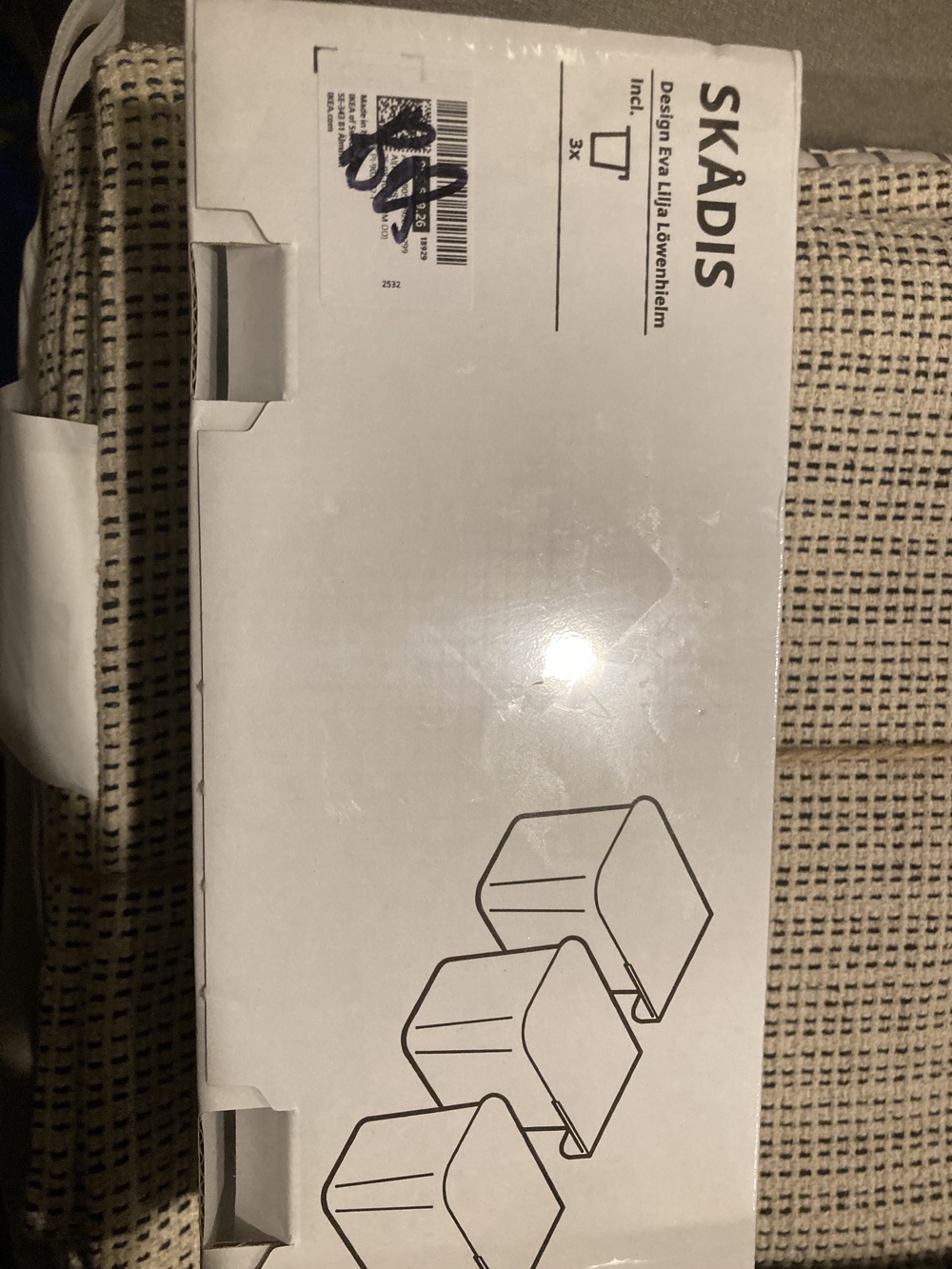 IKEA SKÅDIS Storage Containers Pegboard Accessories (3-Pack)